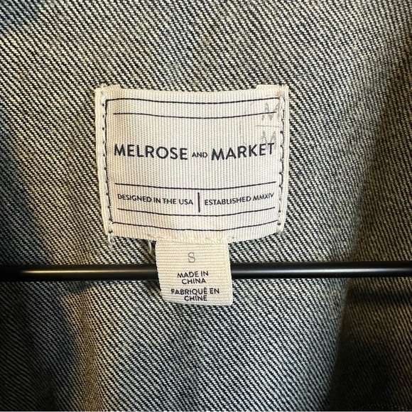 Melrose and Market Distressed Denim Jacket size Small - Picture 5 of 7